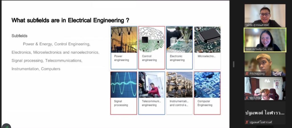 ค่ายเปิดบ้านวิศวไฟฟ้า รับจัดค่าย